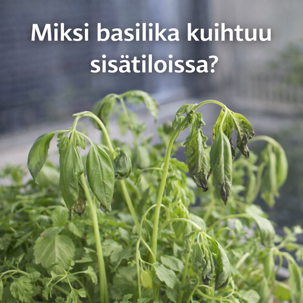 Miksi basilika kuihtuu sisätiloissa?