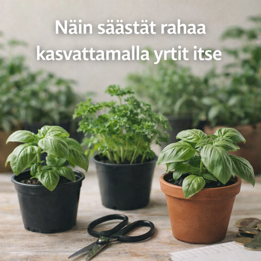 Näin säästät rahaa kasvattamalla yrtit itse