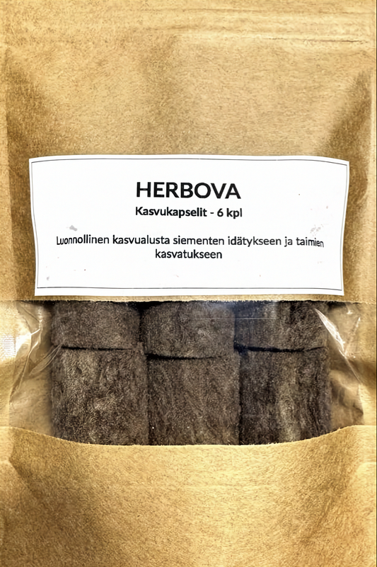 Herbova kasvukapselit 6 kpl pakkauksessa edestä – yhteensopiva Plantui- ja SmartGrow-laitteisiin