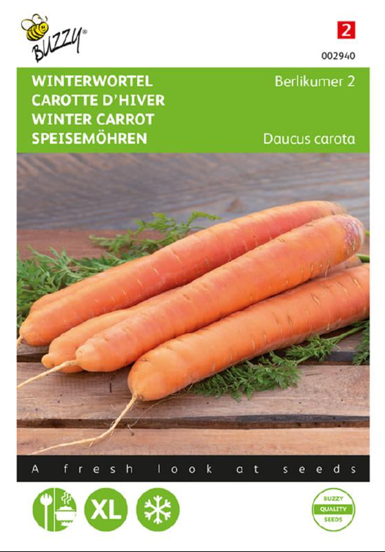 Vintermorot ‘Berlicum 2’ fröpåse framifrån – Buzzy®