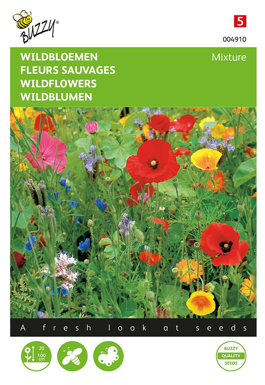 Ängsblommor fröpåse framifrån – Buzzy®