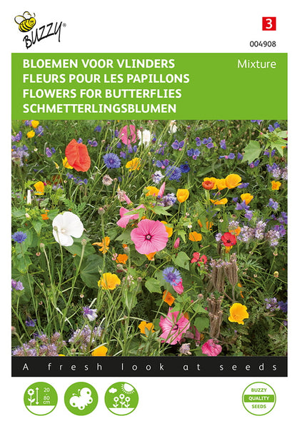 Fjärilsblommor fröpåse framifrån – Buzzy®