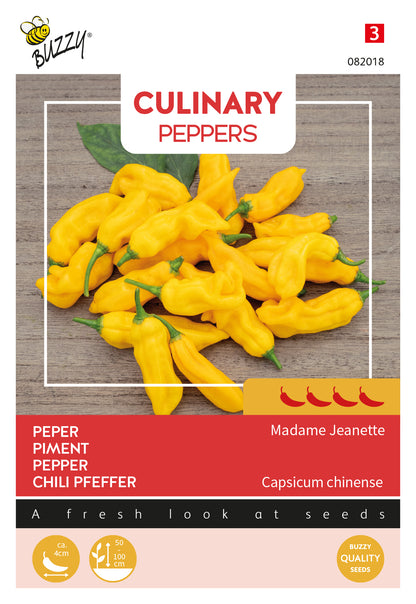 Chili ‘Madame Jeanette’ frön – Buzzy Capsicum chinense