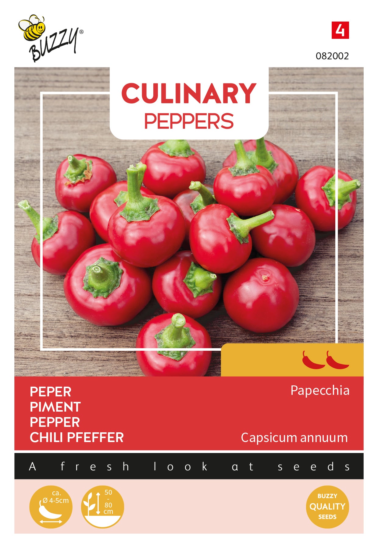 Chili ‘Papecchia’ frön – Buzzy Capsicum annuum
