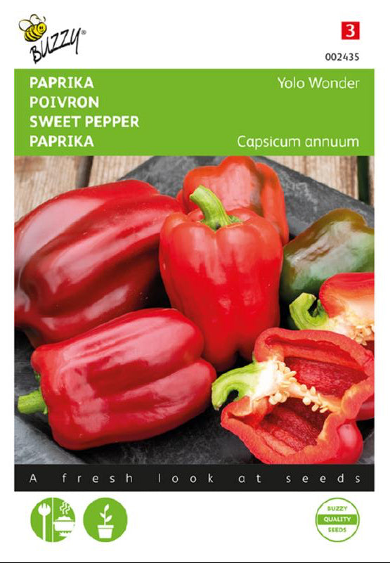 Yolo Wonder paprika frön – Capsicum annuum